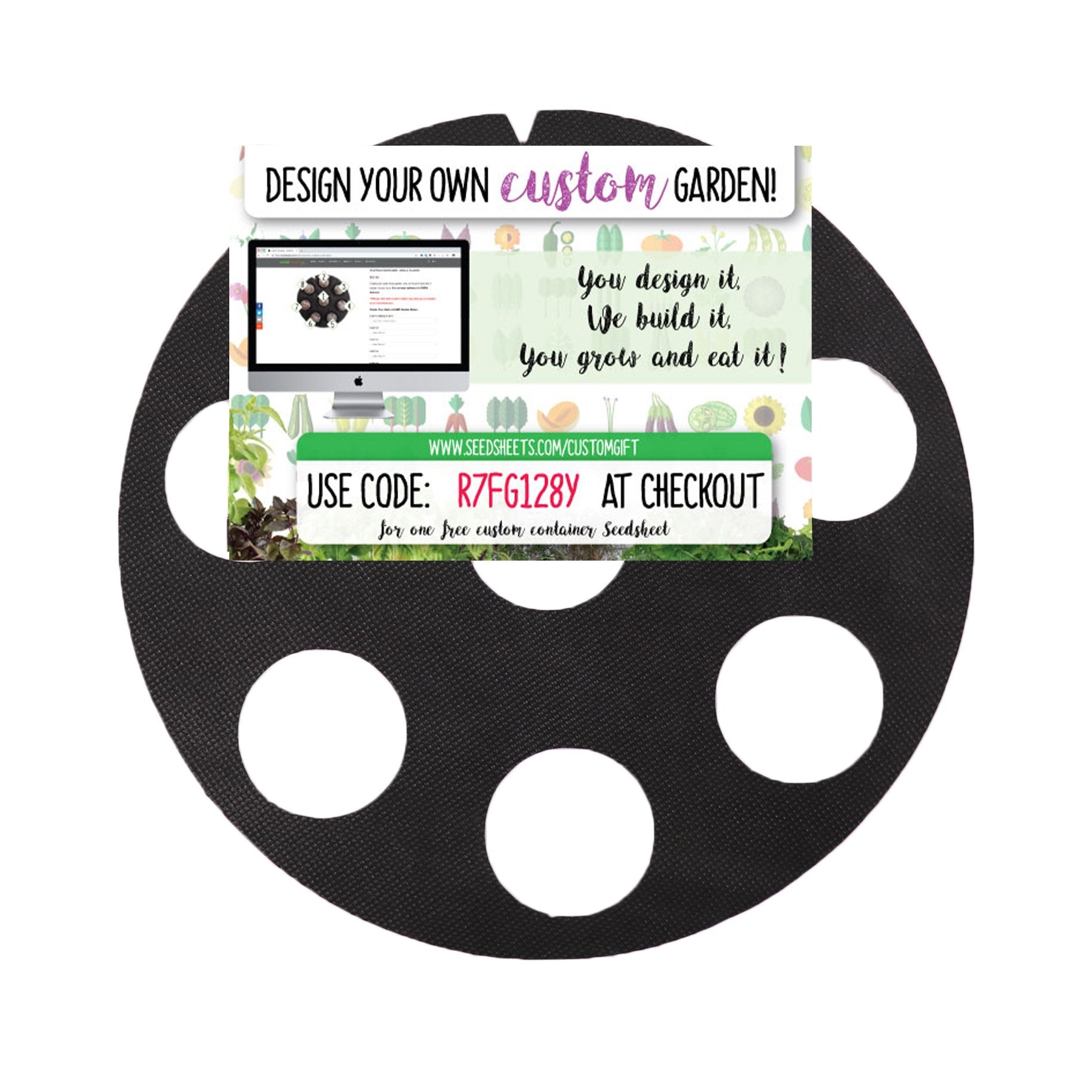 Custom Container Garden Gift - Seedsheet